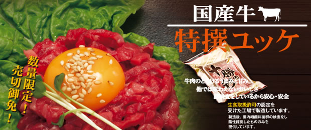 鹿児島黒毛和牛　特撰ユッケ